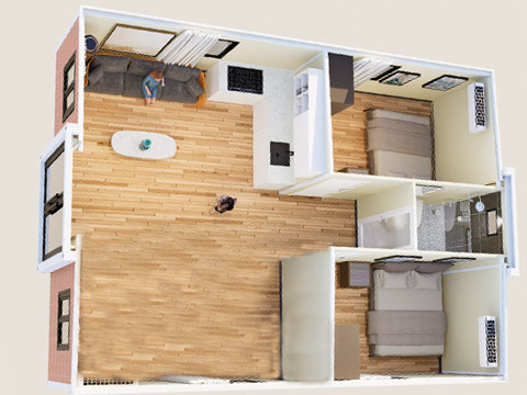 30 feet floor plan
