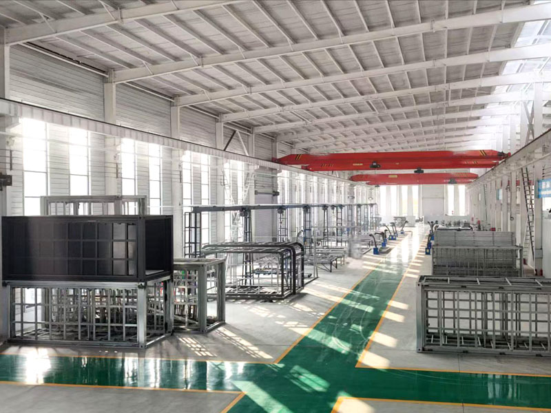 Container steel structure welding workshop