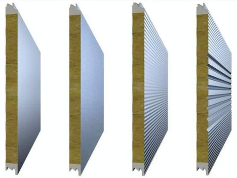 Different types of metal sandwich panels