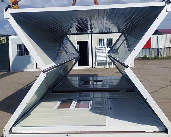 Folding effect of folding container house