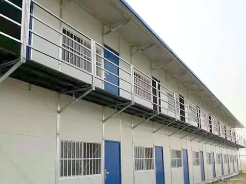 Temporary dormitories at construction sites
