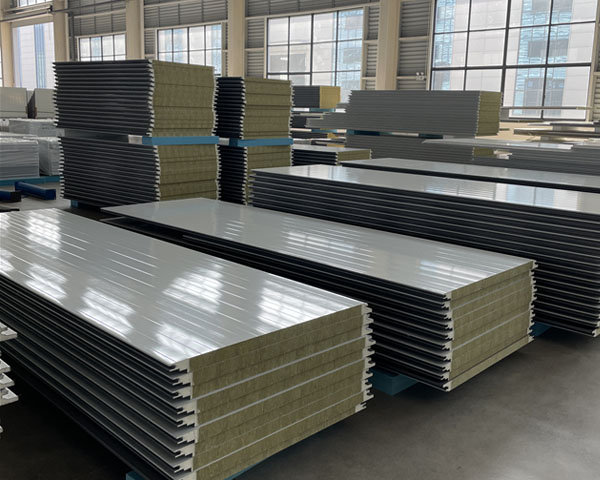 White metal sandwich panel