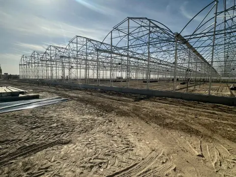 Agricultural greenhouse project site