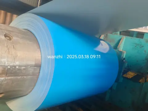 Blue PPGI color-coated steel coil