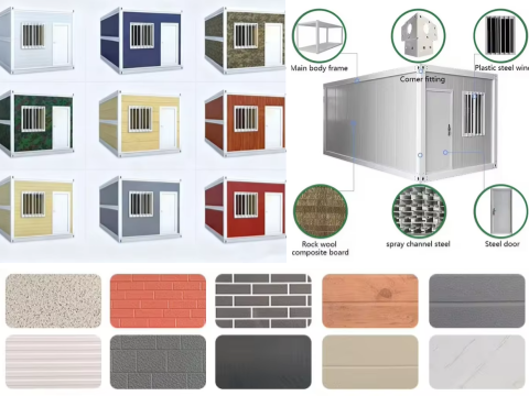 Color and material composition