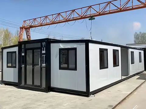 Double-combined expandable container house