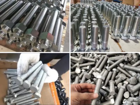Galvanized M16 M18 M20 Steel bolt and nuts