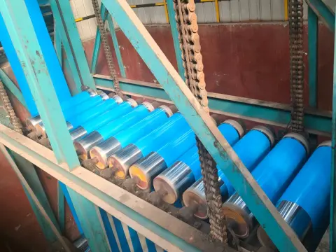 Paint roller coating