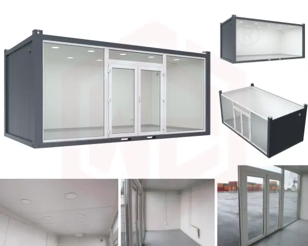 20ft 40ft Glass container house