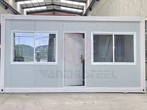 30ft container house with double sliding windows