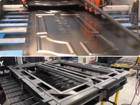 All-steel frame and panels