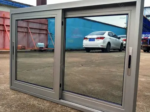 Anti-theft stained glass sliding window