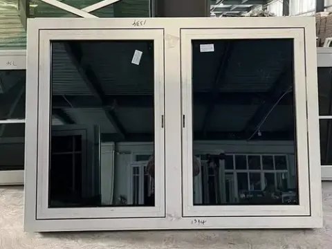 Black glass casement window