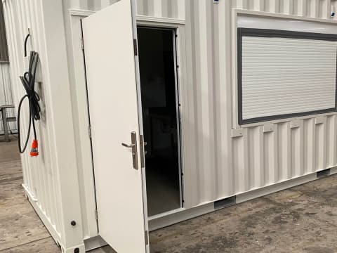 Container house entrance door