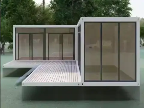 Glass prefabricated house hotel