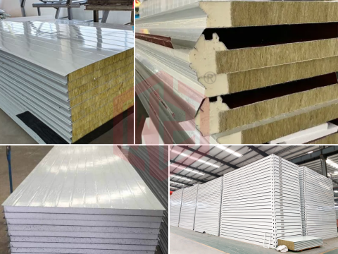 Indoor steel sandwich door panel