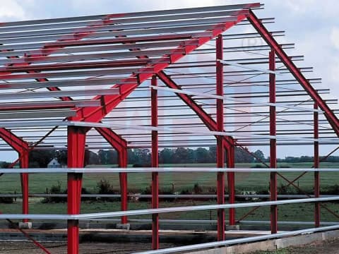 Pre-painted C-type purlins