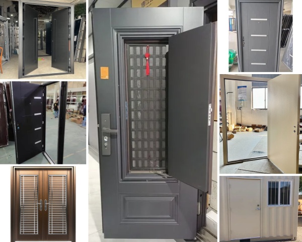 Steel security door styles