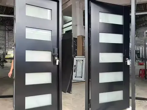 Steel security door