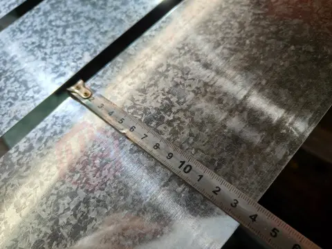 Width measurement after slitting