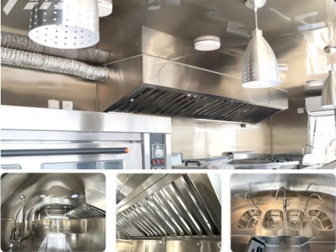 304 SS Range hood and sink