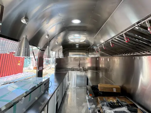 All stainless steel interior
