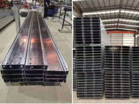 Galvanized cee purlin