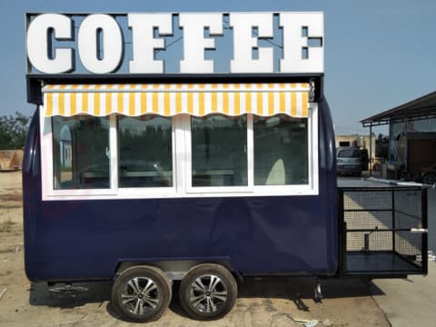 horse trailer coffee bar