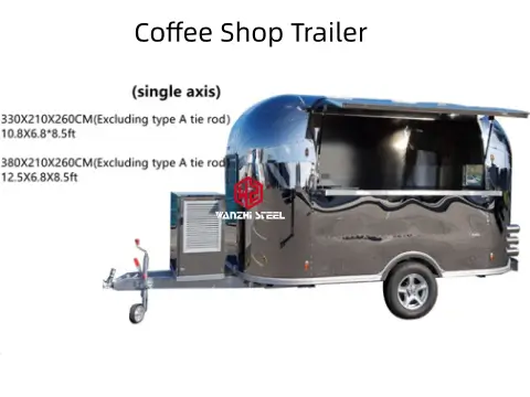 single-axis coffee trailer