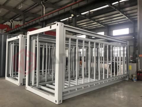 White galvanized steel frame