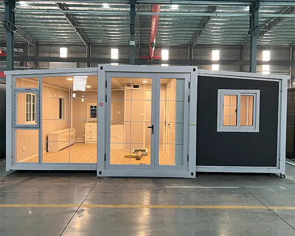 2-bedroom, one-living room prefabricated house
