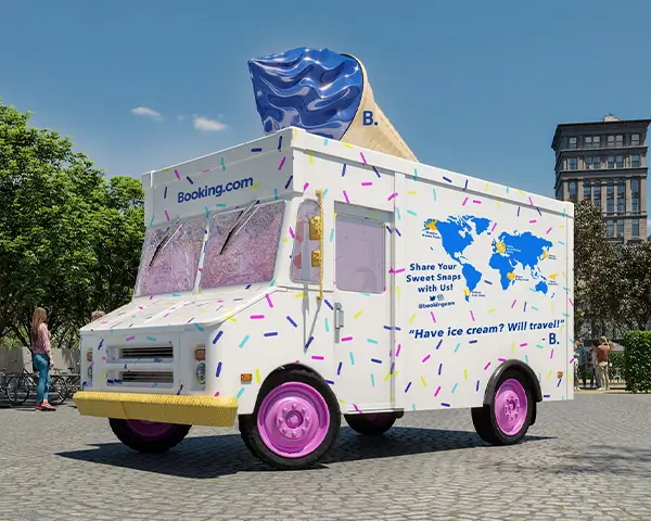 Electric Customized Ice Cream Delivery Truck