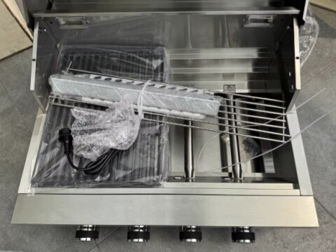 Oven, grill rack, baking tray