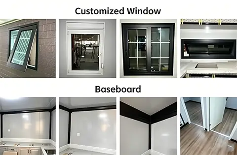 Options for windows and floors