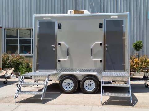 Luxury 2-person portable Restroom Trailer
