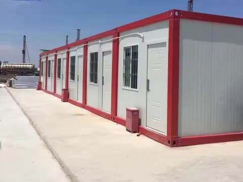 Movable modular container office building