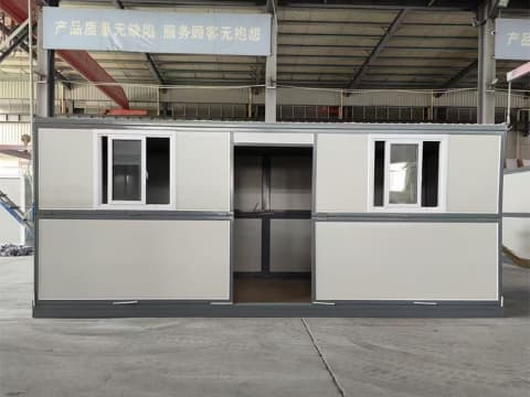 Portable container office building unit