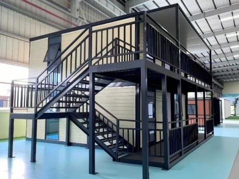 Two-Story Office with Staircase