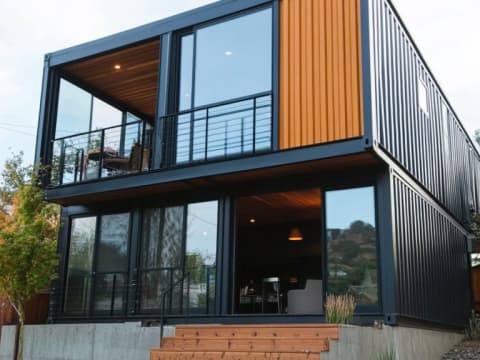 Duplex villa shipping container house