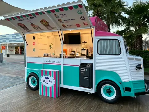 Mobile Kitchen Cart for BBQ Skewers