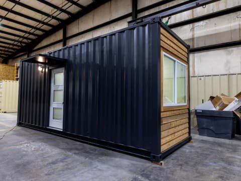 Black Detachable shipping container house