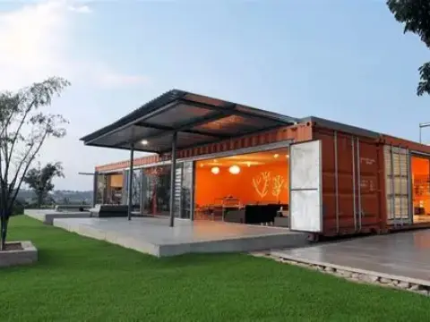 Custom-designed exterior coffee house