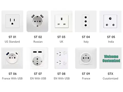 National standard sockets