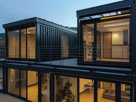 Shipping Container Themed Office