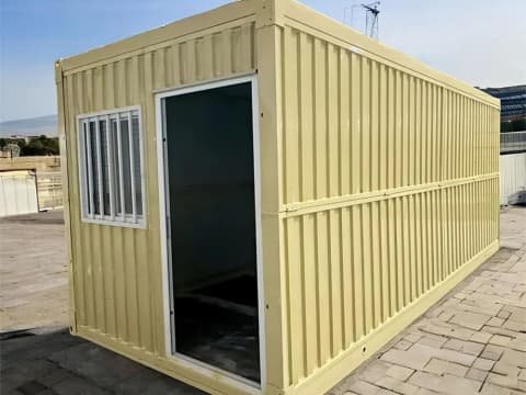 X shatped fold out shipping container homes