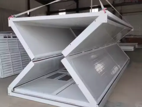 side profile is X-shaped